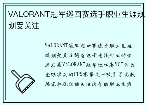 VALORANT冠军巡回赛选手职业生涯规划受关注